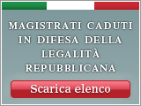 Magistrati caduti in difesa della legalità repubblicana
